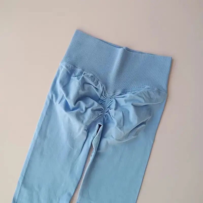 Seamless High-Waist Yoga Leggings – Push-Up Hip Lift Fit