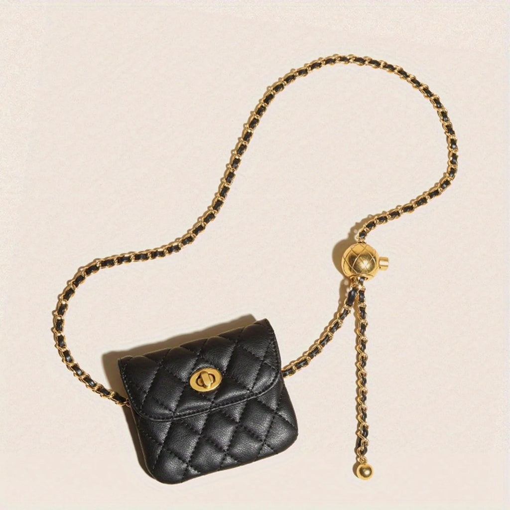 Leather Chain Waist Bag Shoulder Strap WOMEN'S Crossbody Bag Waist Wallet Fashion Waist Bag Detachable Play Waist Belt