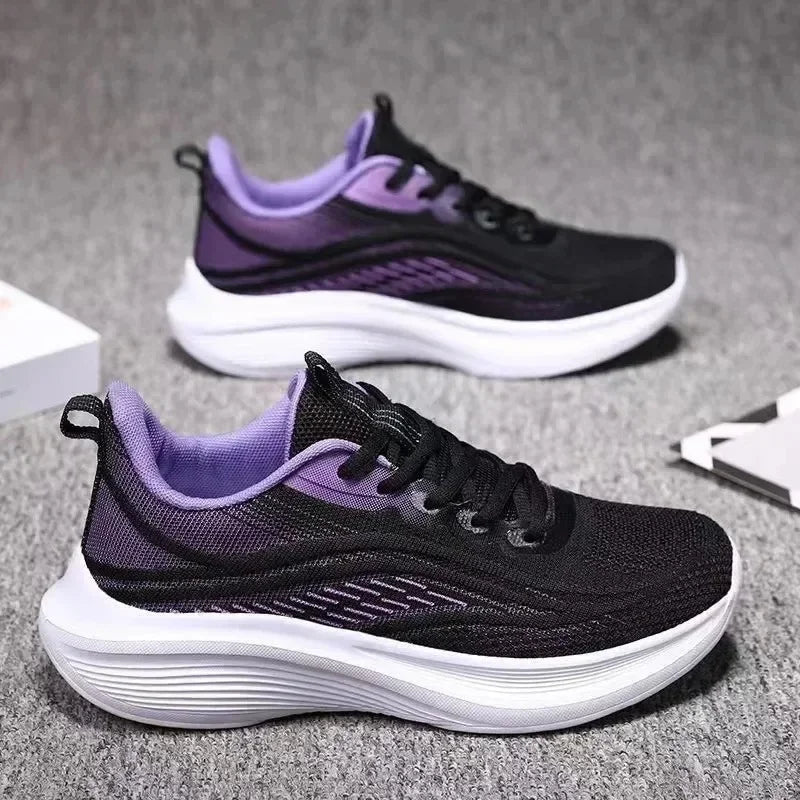 2025 Women’s Casual Mesh Running Shoes — Anti-Slip, Breathable, Elastic Slip-On | Summer Fashion & Couple Style