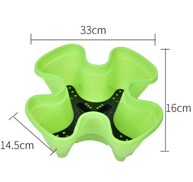 DIY Garden Vertical Planter — Stackable Tower with Movable Tray (PP Plastic)