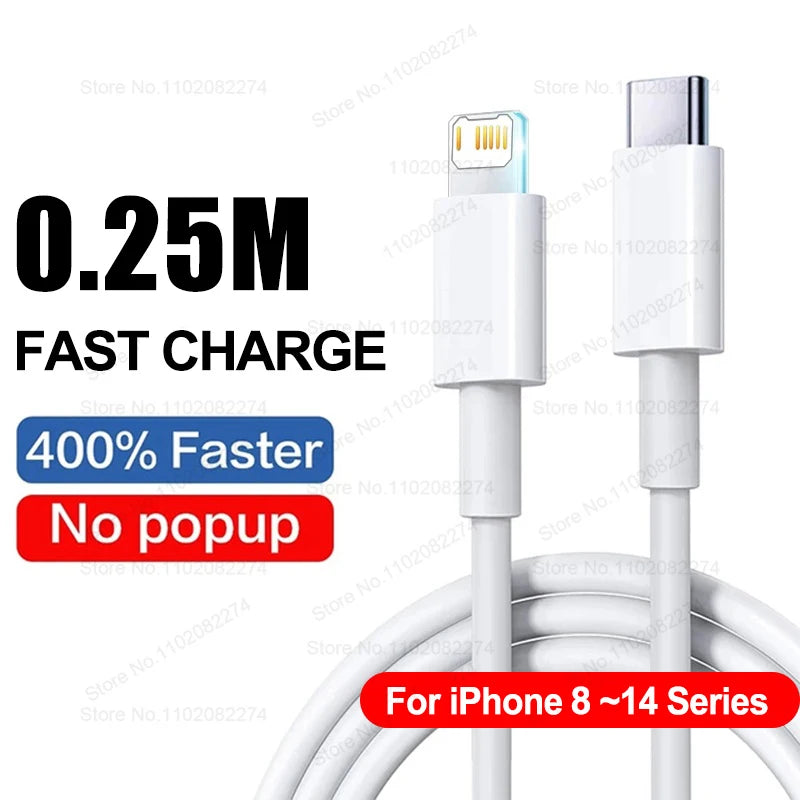 PD 40W Fast Charger For iPhone 14 13 12 11 15 16 Pro Max Phone Charger For iPhone 15 16 Plus USB C Cable Fast Charging Data Line