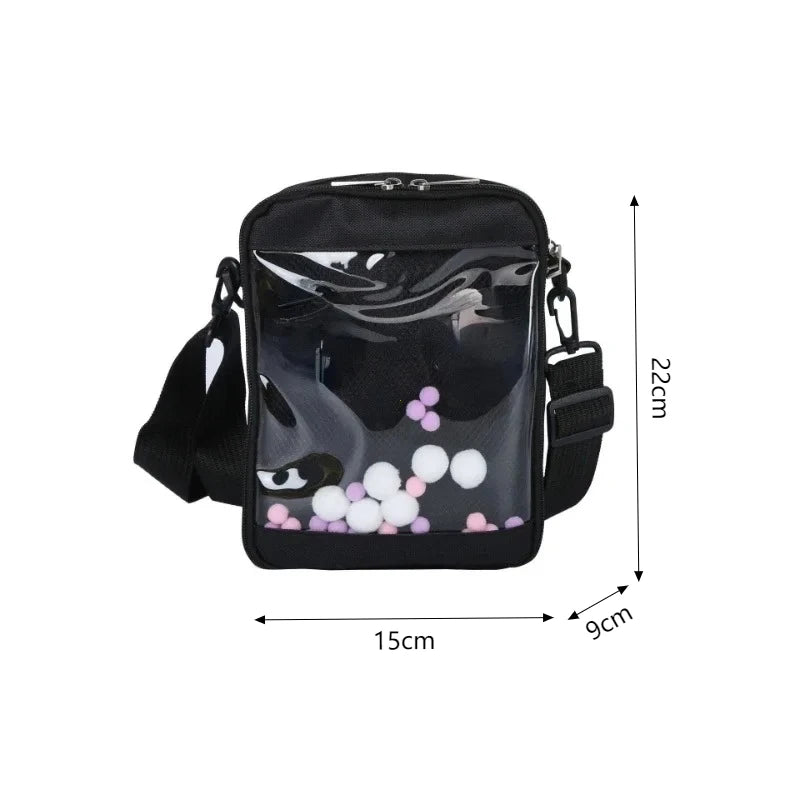 Female Ita Crossbody Bag Womens Transparent Messenger Bag Girls Cute-Lolita Shoulder Bags Teens Fashion Satchels Bag Ins