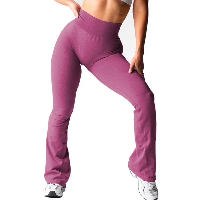 Effortless Flare Leggings — Seamless High-Waist Yoga Pants, Second-Skin Soft