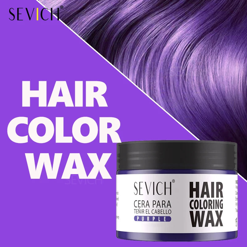 Hairs Dyed Mud Hair Colour Wax Easy To Wash Hair Styling Paste Dye for Eyebrow Beards Coloring Temporary Hair Color Style Cream