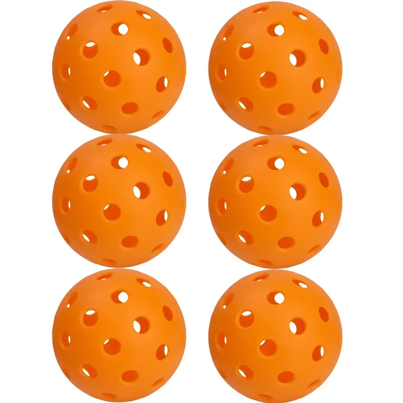 Outdoor Pickleball Balls — 40-Hole Tournament Standard (74 mm, PE Material)