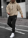 Autumn Winter Piece Set for men Drawstring Women's Tracksuit Hooded Suit Quality Comfortable Casual Pullover Fashion Daily