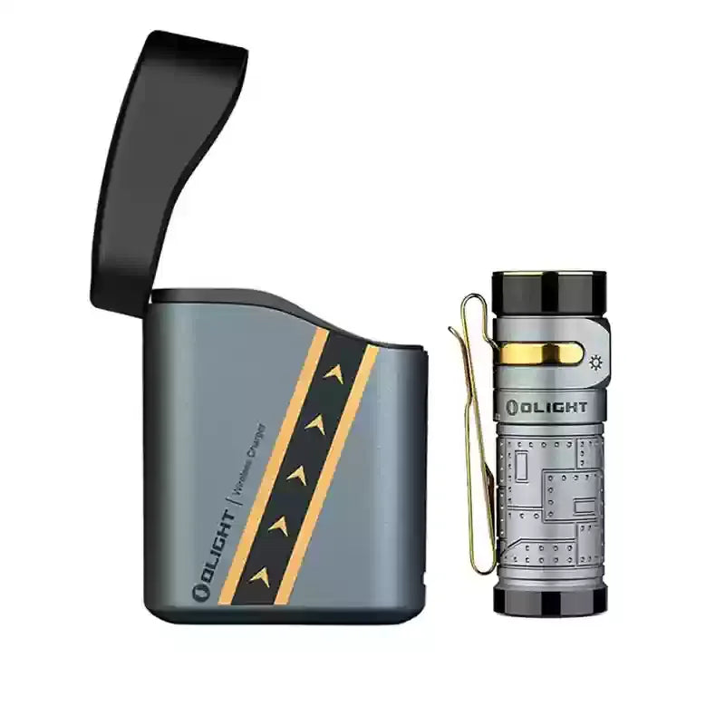 Olight Baton 4 Commander 4 Ultra Bright 1300 Lumens Portable EDC High Intensity Handheld Flashlight Self Defense Security Light