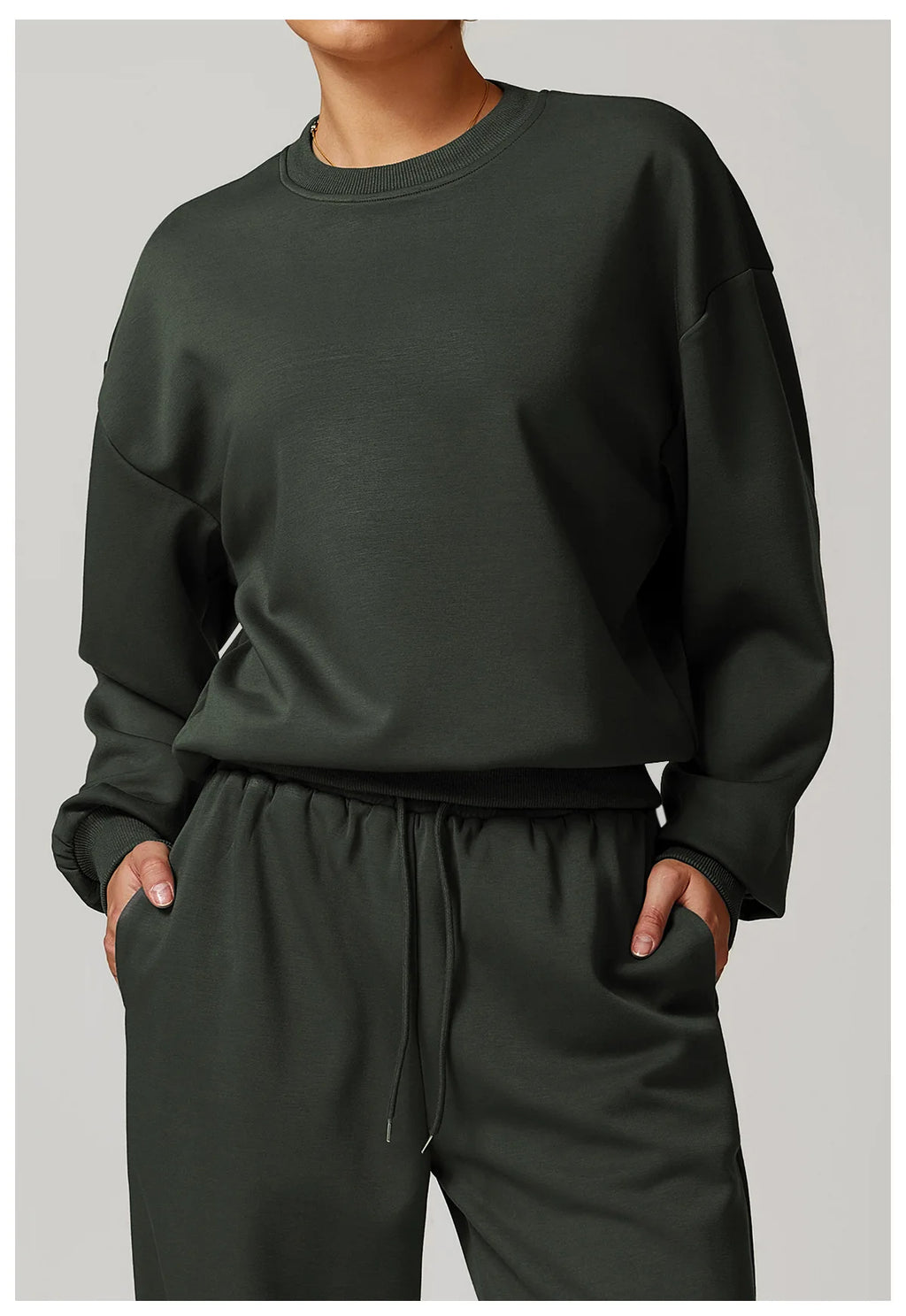 Women’s Classic Crewneck Sweatshirt – Loose Fit Pullover