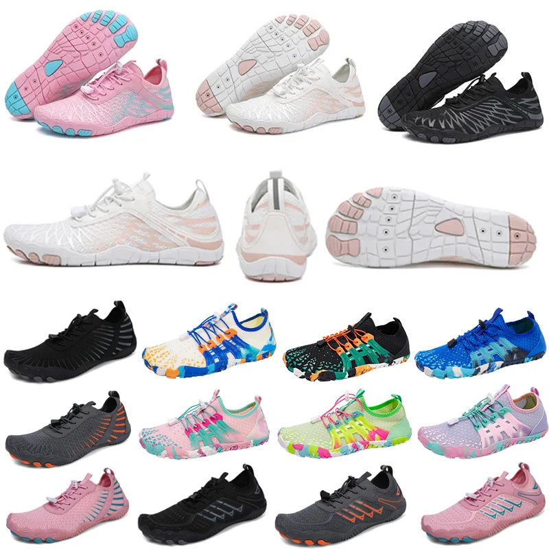 Aqua Shoes For Women Men Barefoot Water Shoes Anti-Slip Quick-Drying Outdoor Beach Upstream Wading Swimming Shoe Sneakers Unisex