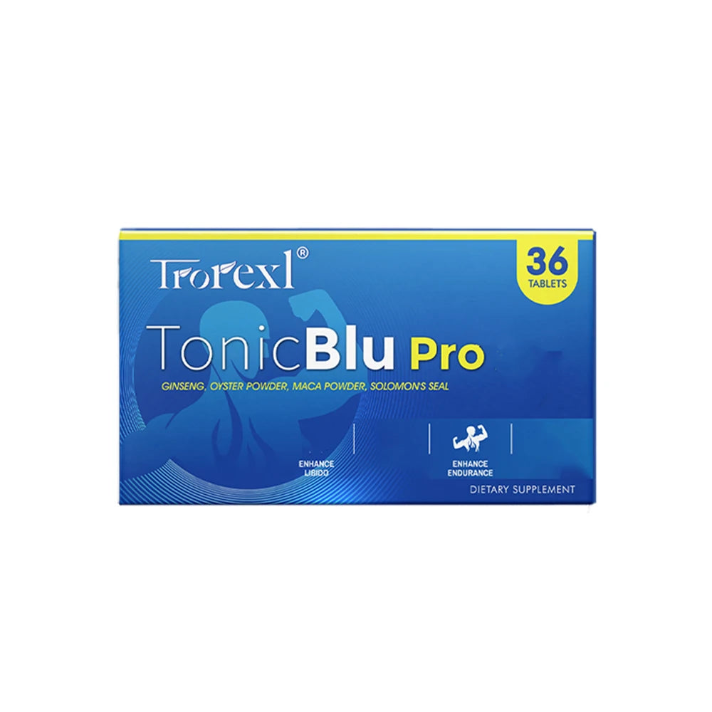 HABUMAMA Trorexl-TonicBlu Pro – High-Purity Blue Pills for Natural Male Endurance & Vitality (36 Count)