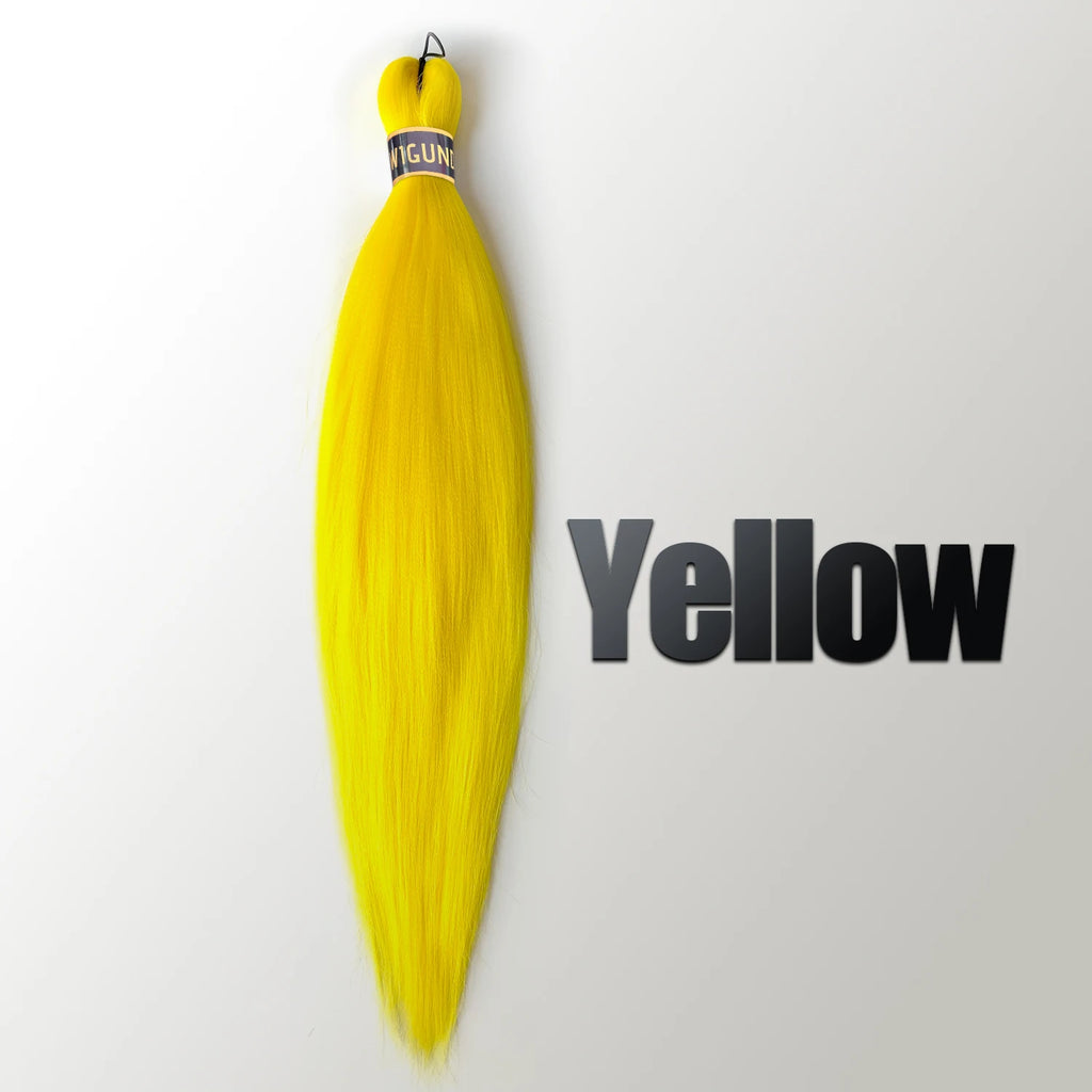 Wigundle Pre-Stretched Braiding Hair — EZ Crochet Yaki Straight (Flame-Retardant Kanekalon)