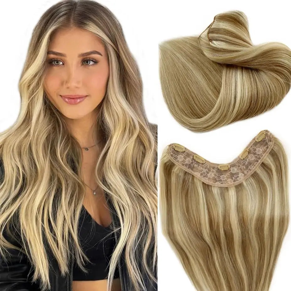 #8/613 Straight Clip In Human Hair Extensions 100G/Set Full Head Highlight One Piece 5 Clips In Hair Extensions For Women Indian