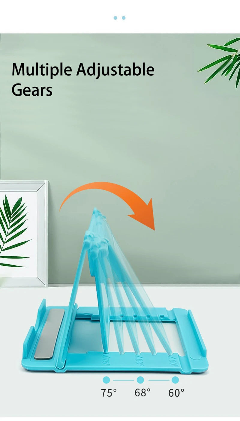 Mini Adjustable Creative Portable Universal Folding Plastic Phone Holder Tablet Computer Stand For ipad iPhone Samsung Xiaomi