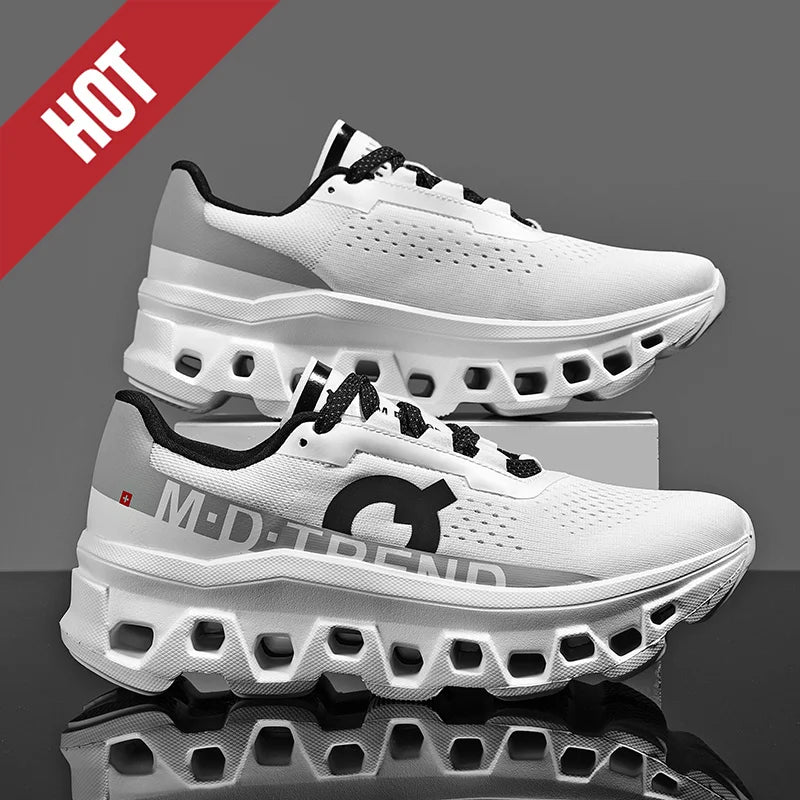 Men’s Breathable Air-Cushion Running Shoes – Lightweight Graffiti Sneakers