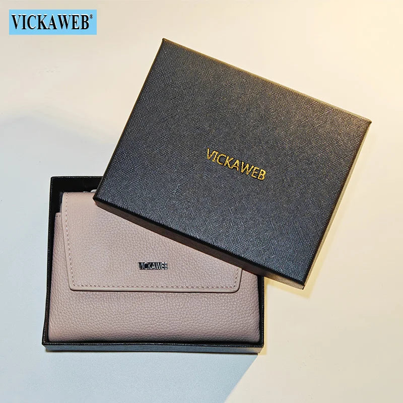 VICKAWEB Magnetic Wallet Women Short Genuine Leather Wallets Fashion Alligator Hasp Wallet Female Small Woman Wallets And Purses