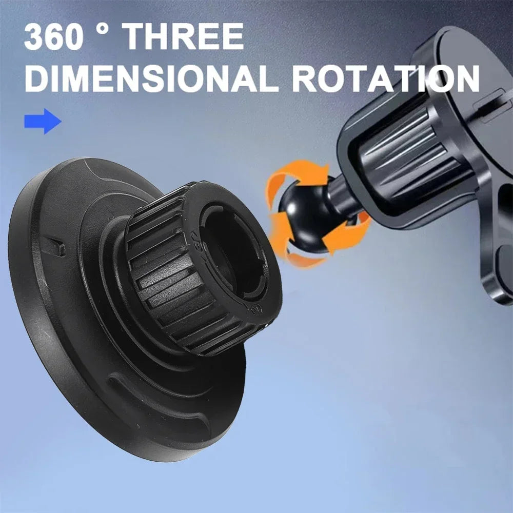 Universal 17mm Ball Head Base Magnet Brackets For MagSafe Car Mount Accessories Mini Magnetic Car Phone Holder Parts for iPhone