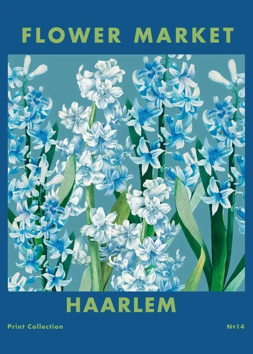 Boho Flower Market Retro Wall Art – Minimalist Canvas Print