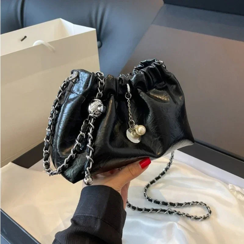 Y2K Millennium Bag Women 2026 New High Sense Shoulder Bags Summer Chain Bag Fashion Bucket Bag Messenger Bags Purses Handbags