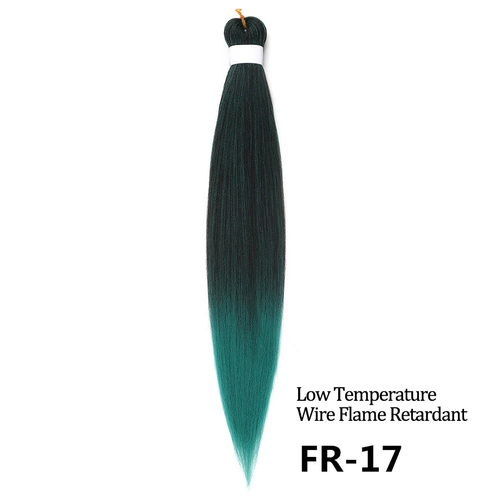 Chorliss Pre-Stretched Jumbo Braids — 24"/26" Synthetic Yaki Ombre (80–90 g, 105 Colors)