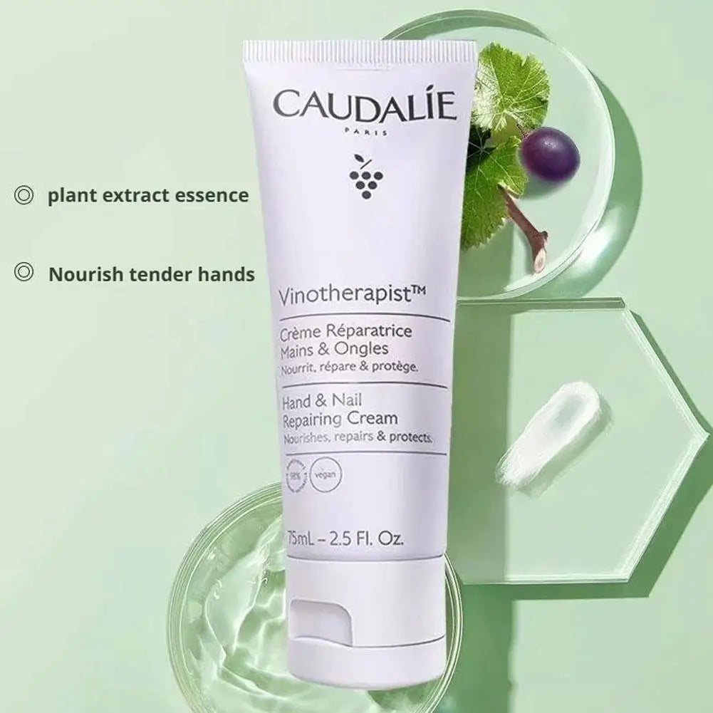 Caudalie 2PCS Grape Seed Moisturizing Hydrating Dry and Rough Hand Cream Added Nail Care Ingredients 2026 Winter Gift