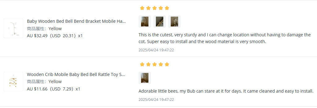 Wooden Crib Mobile Baby Bed Bell Rattle Toy Soft Felt Cartoon Bear Mobile bracket Newborn Music Box Bed Bell Hanging Bracket Toy