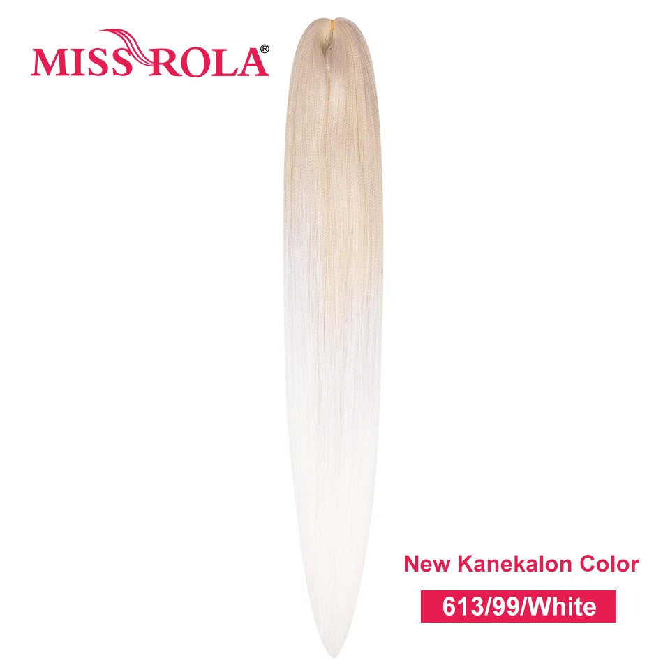 Miss Rola Synthetic 22 Inch 60G Kanekalon Hair Tinsel Wire Jumbo Braid Yaki Straight Hair Extension Twist Braid Bulk Wholesale