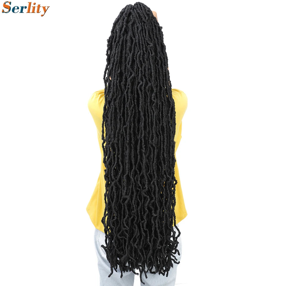 Serlity Faux Locs Extensions — 36"/24"/18" Soft Goddess Dreadlocks Crochet Hair