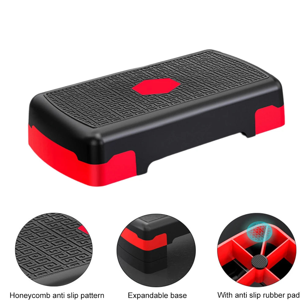 Fitness Height Step Pedal Aerobic Fitness Stepper Cardio Pedal Exerciser Stable 200KG Load Home Training Gym Exercise Foot Pedal