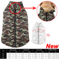 Winter Dog Clothes Coat Waterproof Puppy Cat Jacket For Large Dogs Camouflage Print Warm Windproof Pet Labrodor Apparel Costume