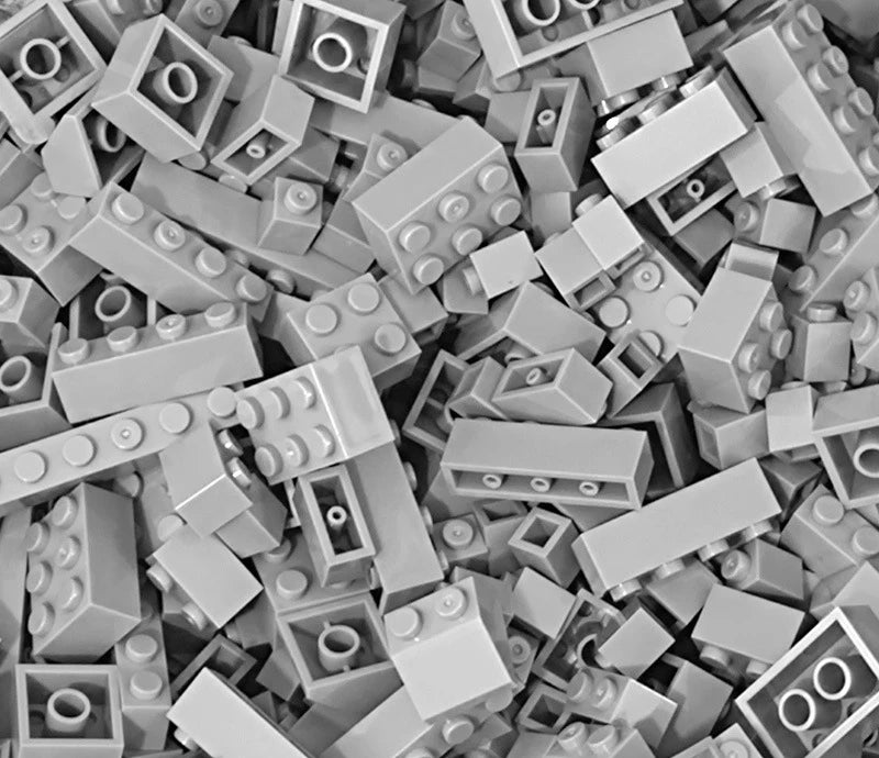 125/250g DIY Building Blocks Bulk Lot Pack Sorte Thick Bricks Block Plate Toys Small Particles Bulk Fit Legoeds Gift for Kids