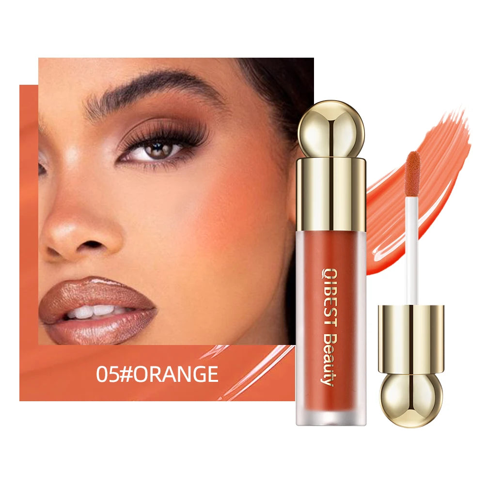 QIBEST Matte Blush Rouge Palette — Long-Lasting Natural Glow