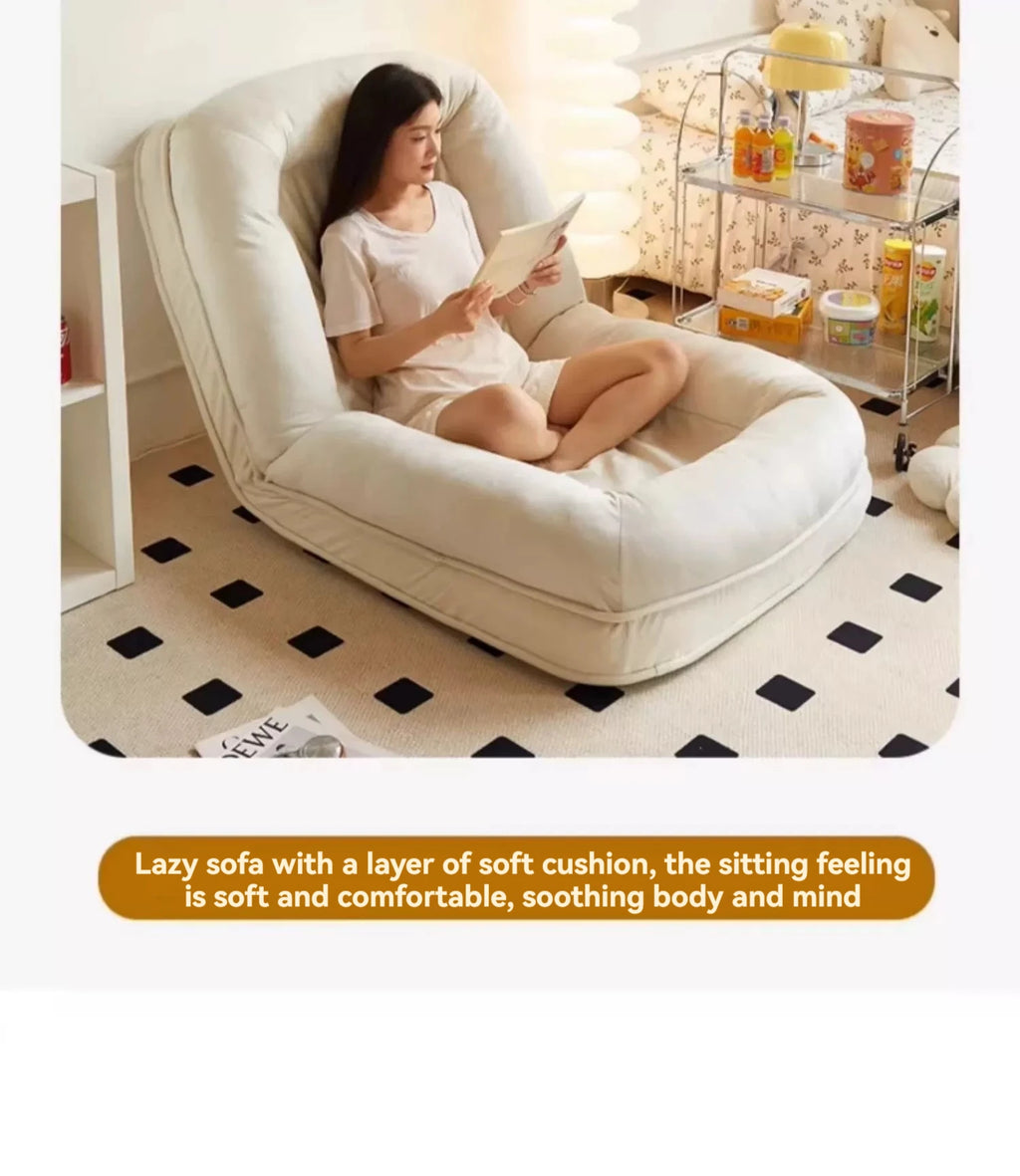 Human dog bed, lazy sofa, can lie down and sleep, internet celebrity tatami, foldable balcony, bedroom, small sofa,lounge chair