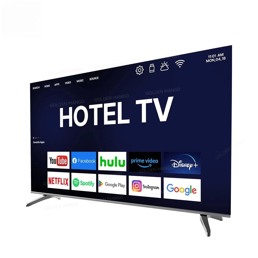 OEM 43/55/65/70 Inch Android Smart TV - 4K UHD FHD Google TV for Hotel Commercial Use, WiFi & HDMI