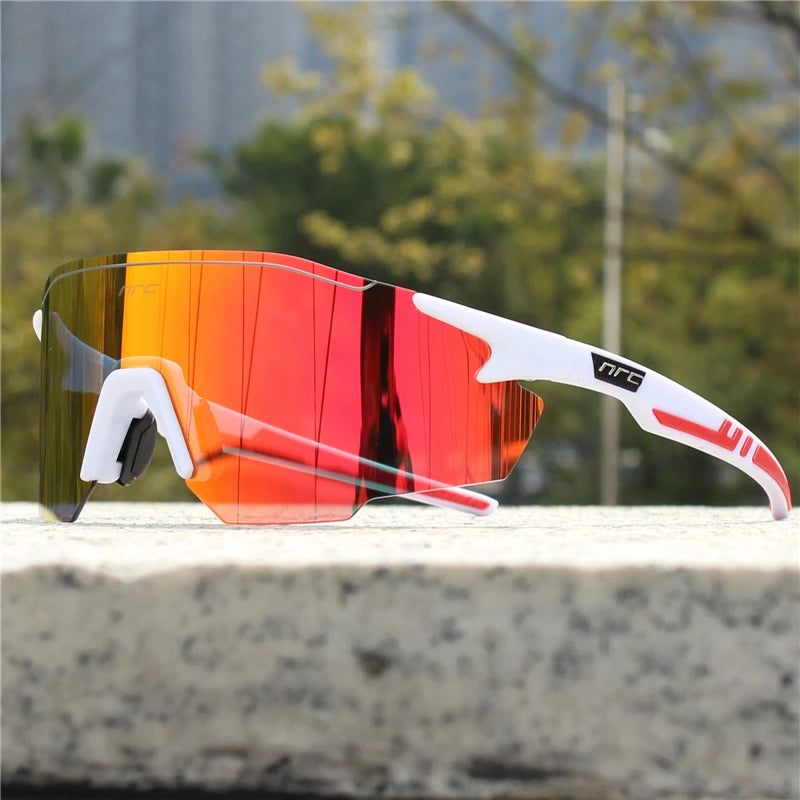 NRC Men Cycling Sunglasses UV400 TR90 Sports Bicycle Glasses MTB Mountain Bike Fishing Hiking Riding Eyewear for Women sport