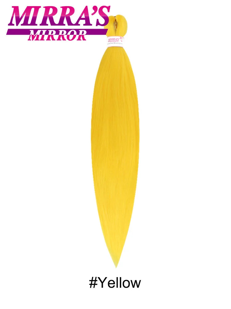 Synthetic Pre Stretched Braiding Hair Easy To Make Senegalese Box Braid Natural Soft Hair Bundles Blue Red Yellow Pink Braids