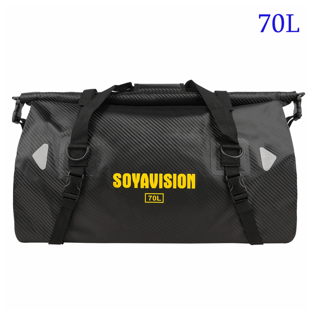 Motorcycle Waterproof Tail Bag Travel Outdoor Dry Luggage Roll Pack Bag 20 /40/66 Motorbike Luggage Backpack Motorcycle Seat Bag