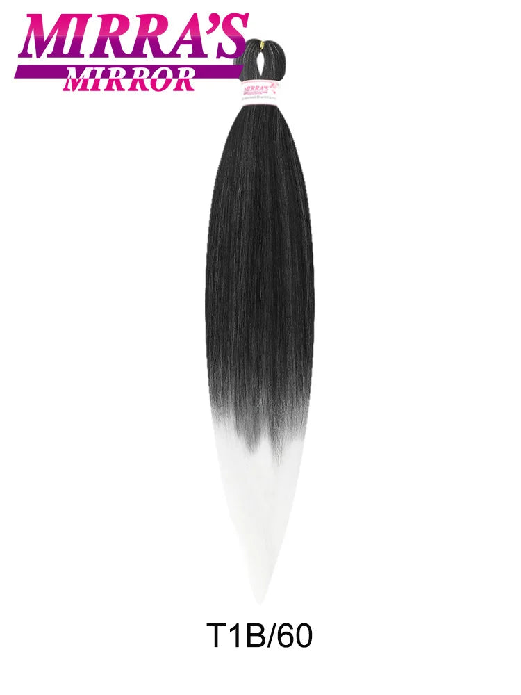 Synthetic Pre Stretched Braiding Hair Easy To Make Senegalese Box Braid Natural Soft Hair Bundles Blue Red Yellow Pink Braids