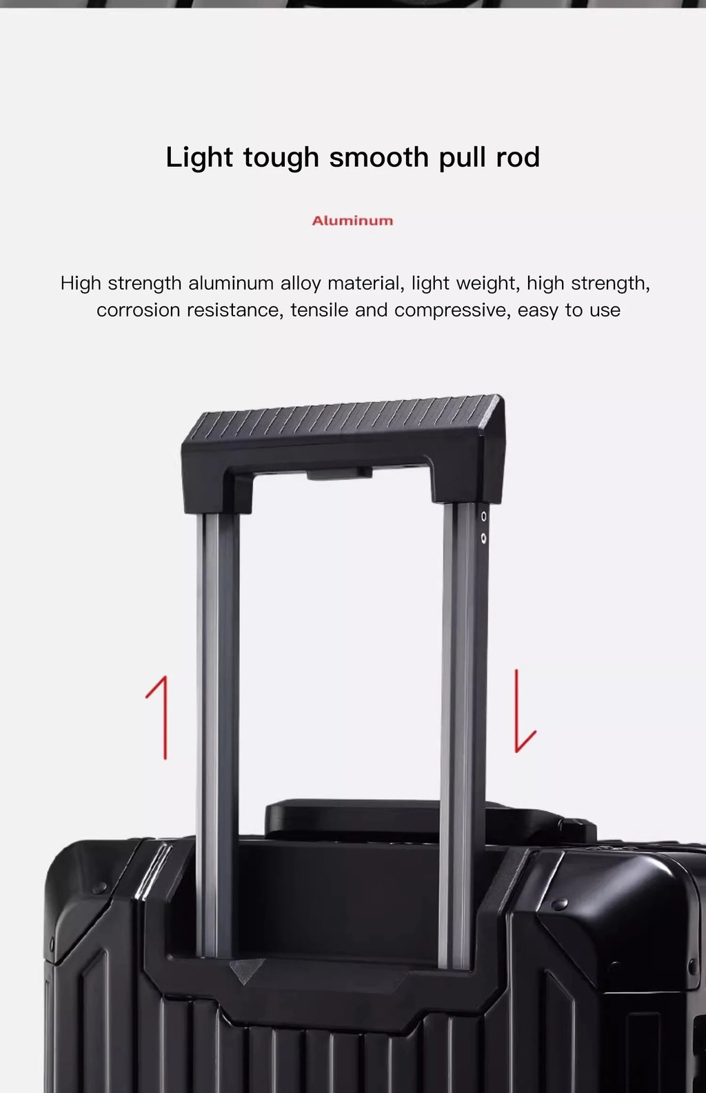 20"24"28" Inch Aluminum Trolley Suitcase Waterproof Metallic Cabin Luggage Trolly Bag With Wheels