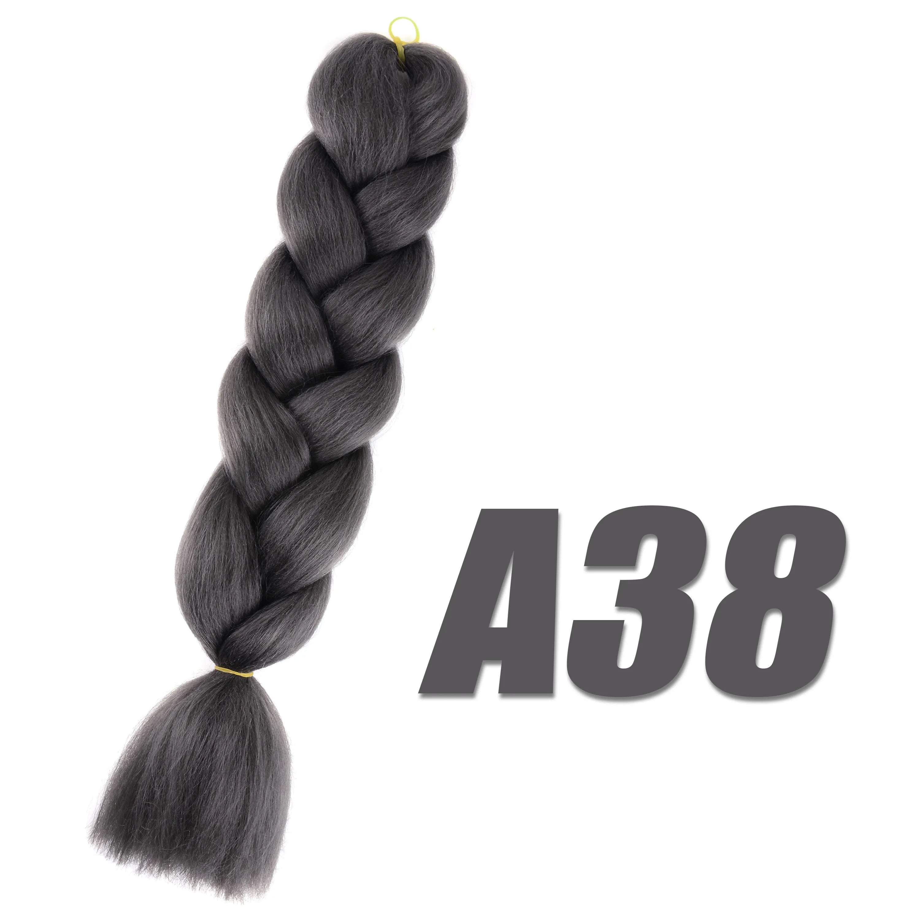 Synthetic Kanekalon Crochet Hair Braiding Hair Pre Stretched Curly Jumbo Braids Extensions Hair Accessories For Girls Braids