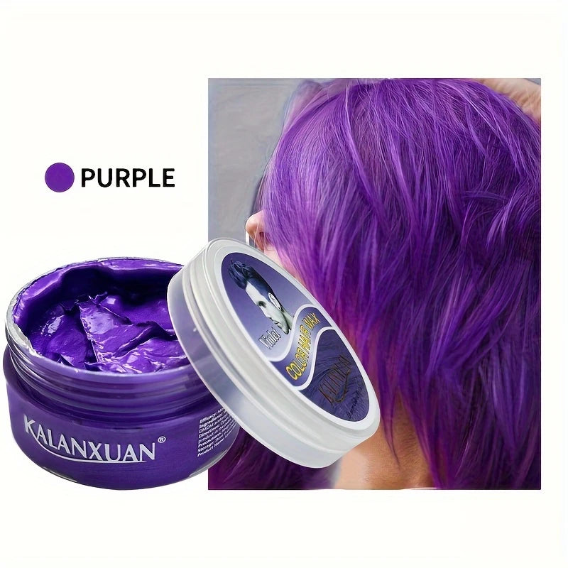 9-Color Temporary Hair Color Wax &Hair Styling Paste,Disposable Colorful Hair Dye Cream for Unisex Adult for Hair Coloring Style