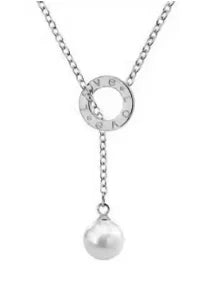 Merci Girl 18K Gold-Plated Triple-Layer Pendant Necklace — Stainless Steel, Waterproof & Colorfast