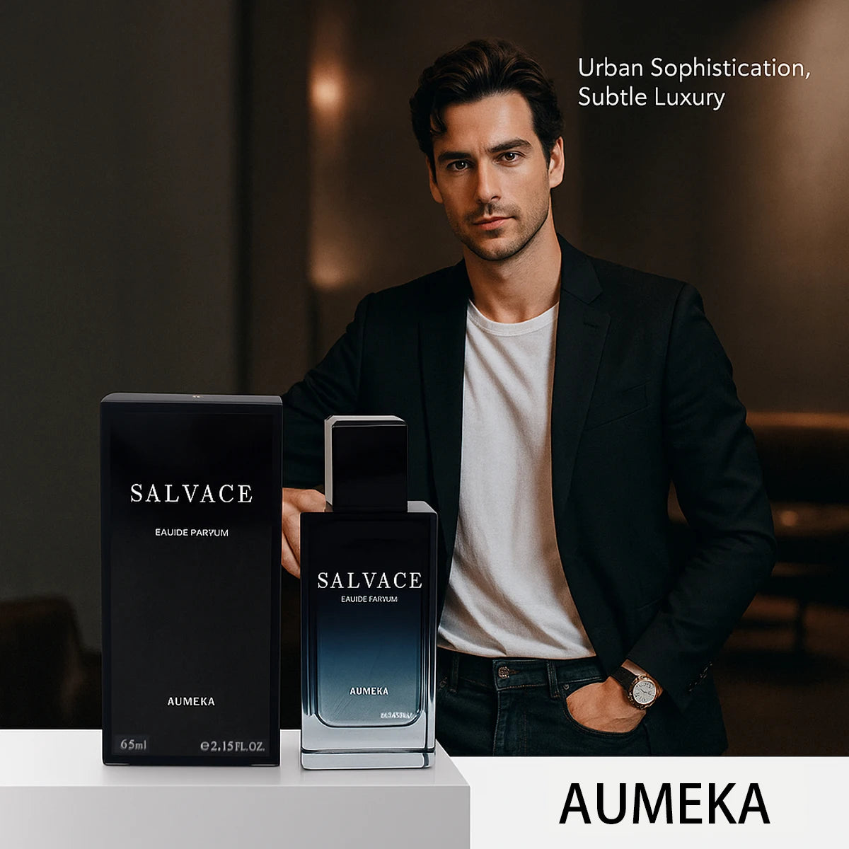 AUMEKA Perfume For Men Original Luxury Arabes Woody Long Lasting Eau De Parfum Spray Man Valentine's Day Gift Makeup 65ml AU2471