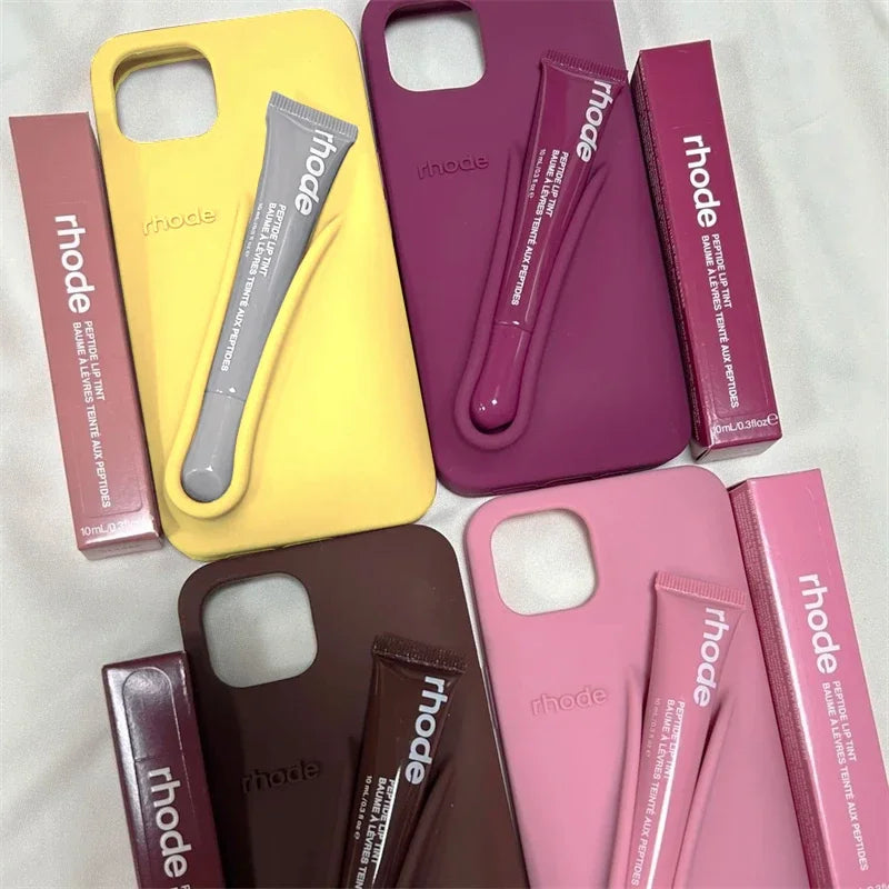 RHODE Silicone iPhone Case with Lipstick Holder – Soft Grip Protection
