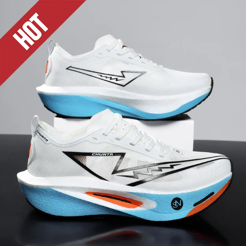 NEW Running Shoes Carbon Board Marathon Men Sports Breathable Lightweight Women's Comfortable Athletic Nonskid Sneakers Casual