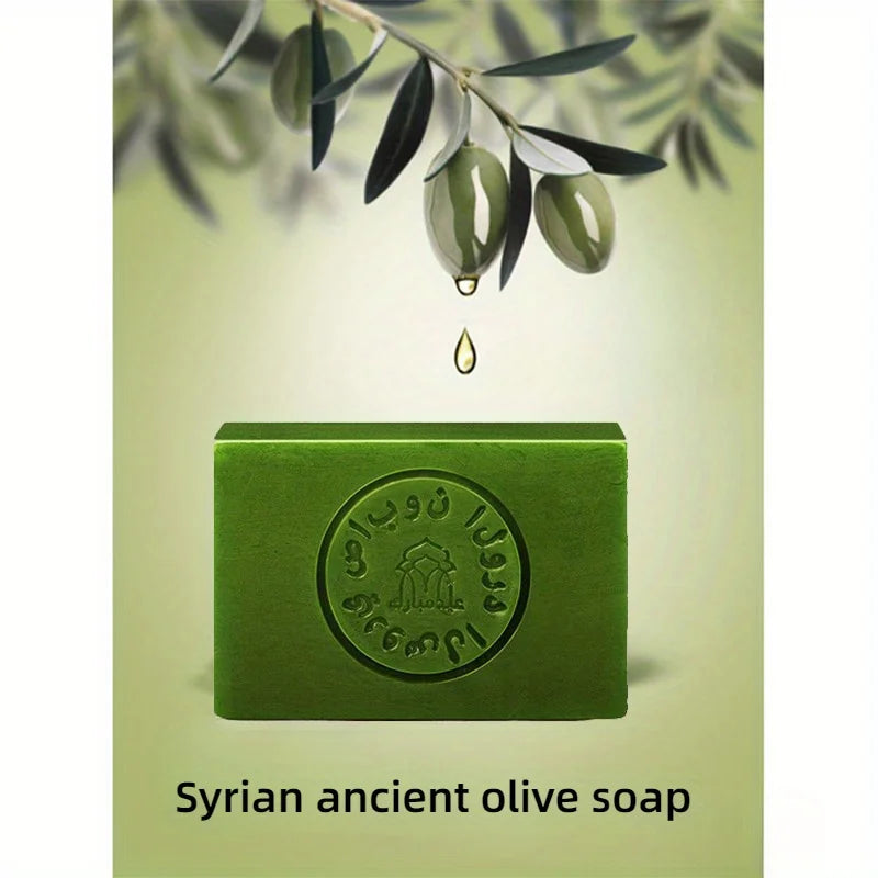 Syrian ancient soap pure olive soap, deep cleansing, gentle cleansing, full body bathing, shampooing, moisturizing and hydrating
