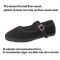 Gray Mary Jeans Flats Shoes Women Round Toe Hand Stitch Velvet Cloth Shoes Ladies Casual Soft Comfortable Ballet Shoes Loafers