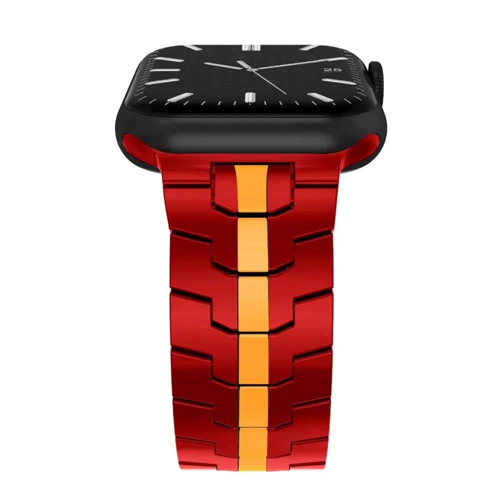 Jaytop Stainless Steel Watch Band + Case for Apple Watch (Ultra / Series 10–4 & SE) — Butterfly Buckle