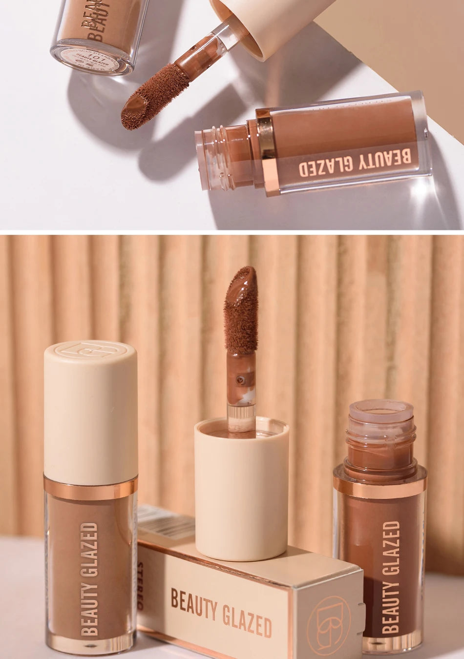 2025 Beauty Glazed 2 Color Liquid Contouring To Enhance The Facial Contour,Waterproof ,Matte,V-face Shaping Contour  Face Makeup