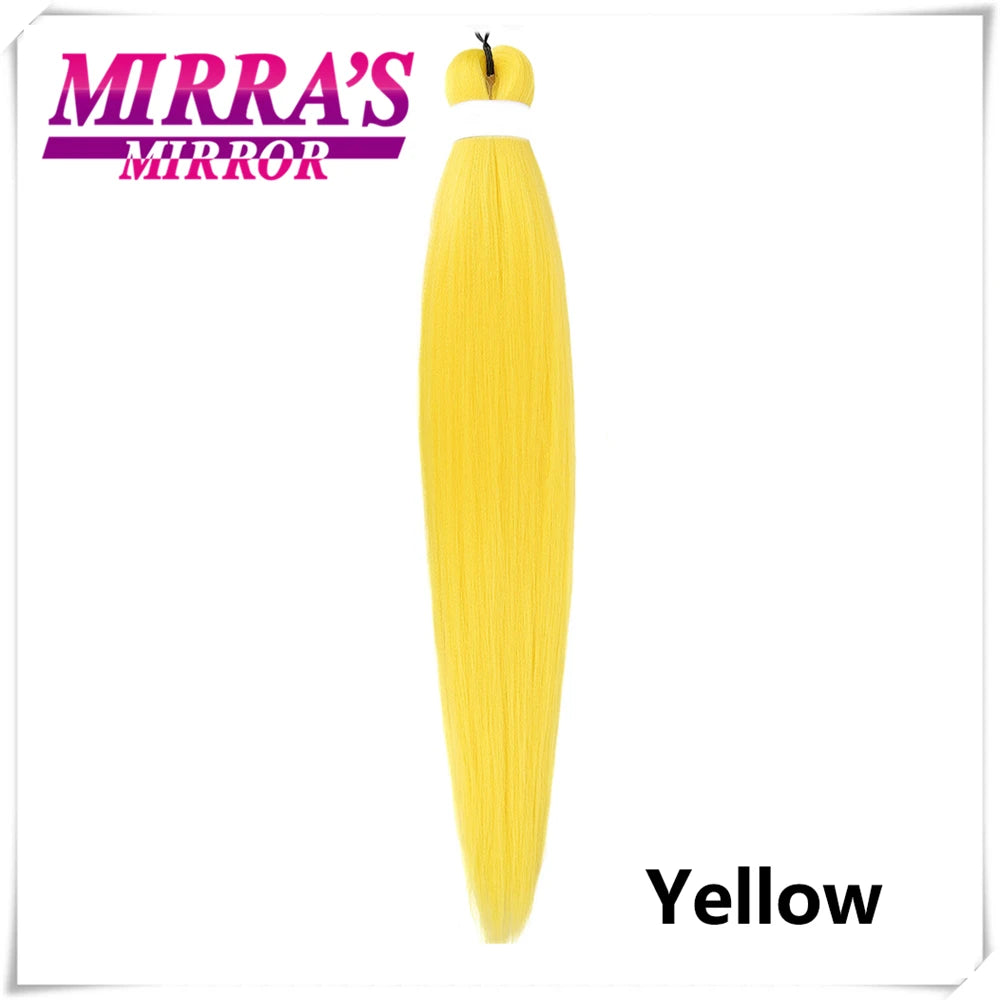 Purple Braiding Hair Extensions Pre Stretched Soft Yaki Synthetic Jumbo Braids DIY Ponytail Braid Pink Grey Orange Red Blue Hair