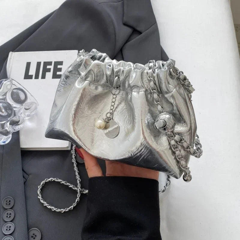 Y2K Millennium Bag Women 2026 New High Sense Shoulder Bags Summer Chain Bag Fashion Bucket Bag Messenger Bags Purses Handbags